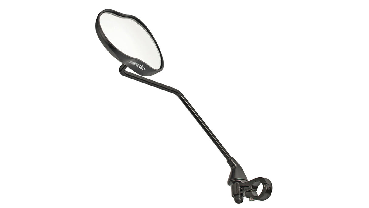 Ergotec Spiegel M-99LV med lång arm 121 x 78-66 mm aluminium svart sandblästrad