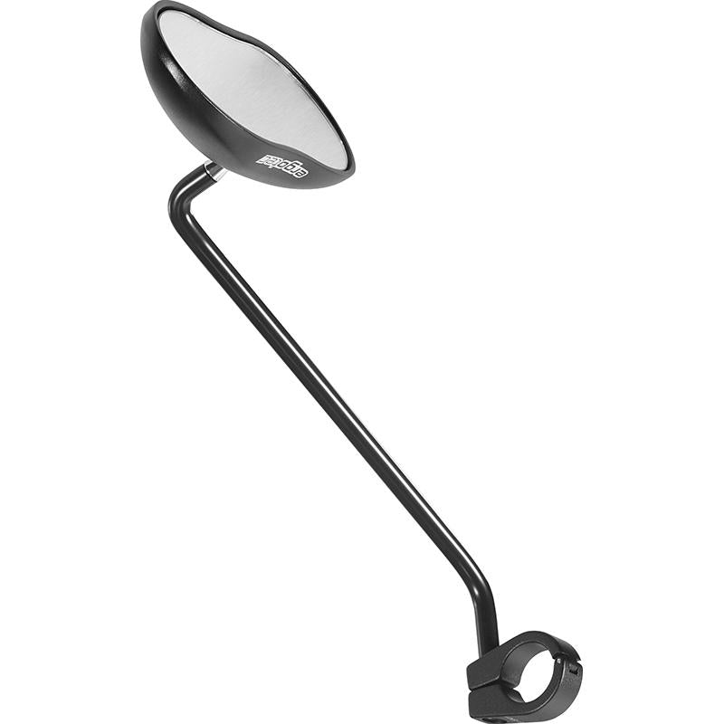Ergotec Spiegel M-88L lang arm 111 x 52 mm aluminium sort sandblæst