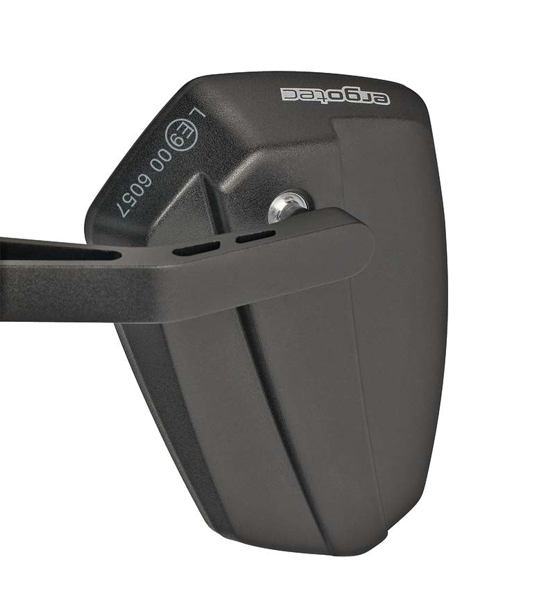 Ergotec Mirror M-77 braccio corto 120 x 80-55 mm in alluminio sabbia nera