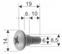 Rms fastening screws mudguard swingarm abd.