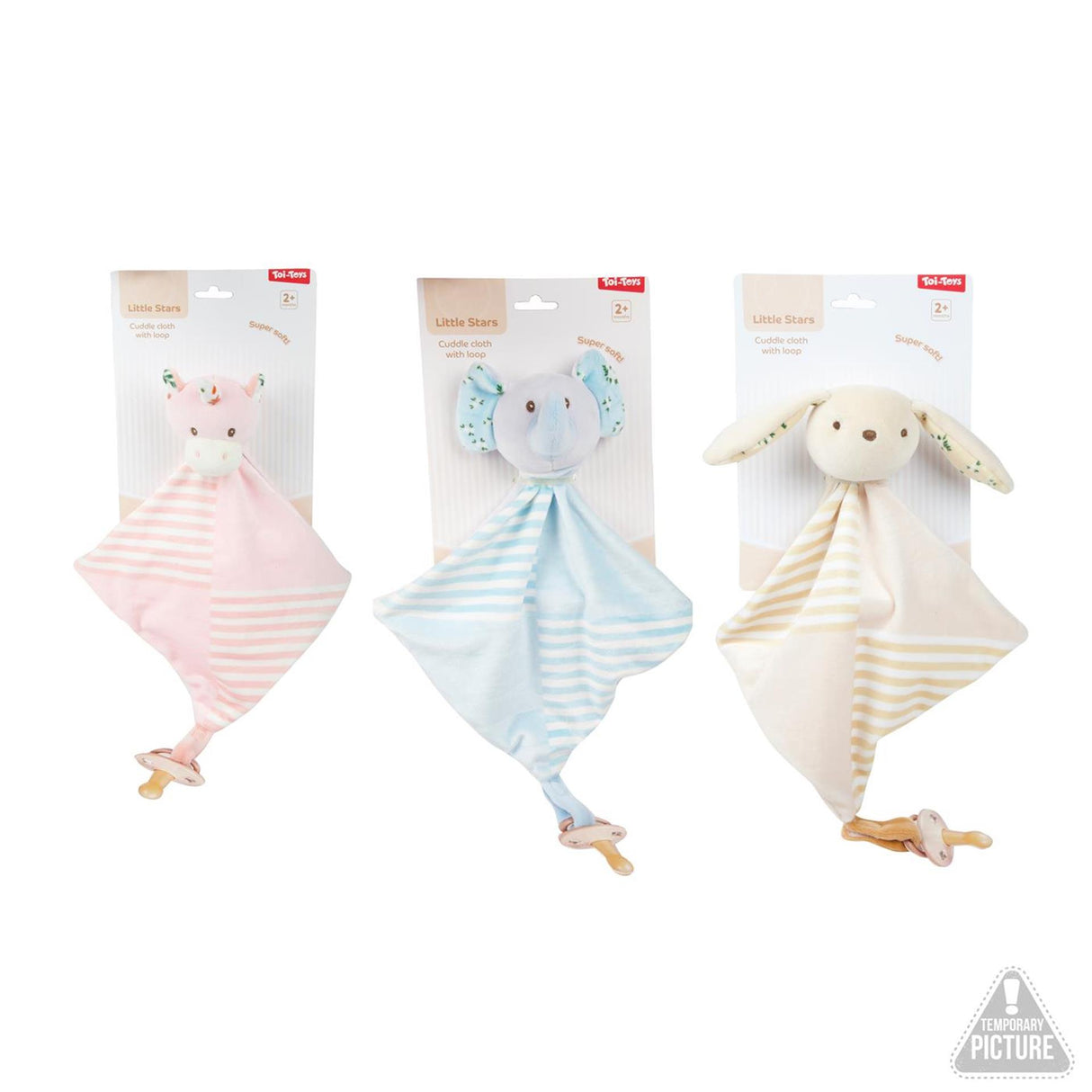 Toi-toys little stars baby cuddle cloth with loop