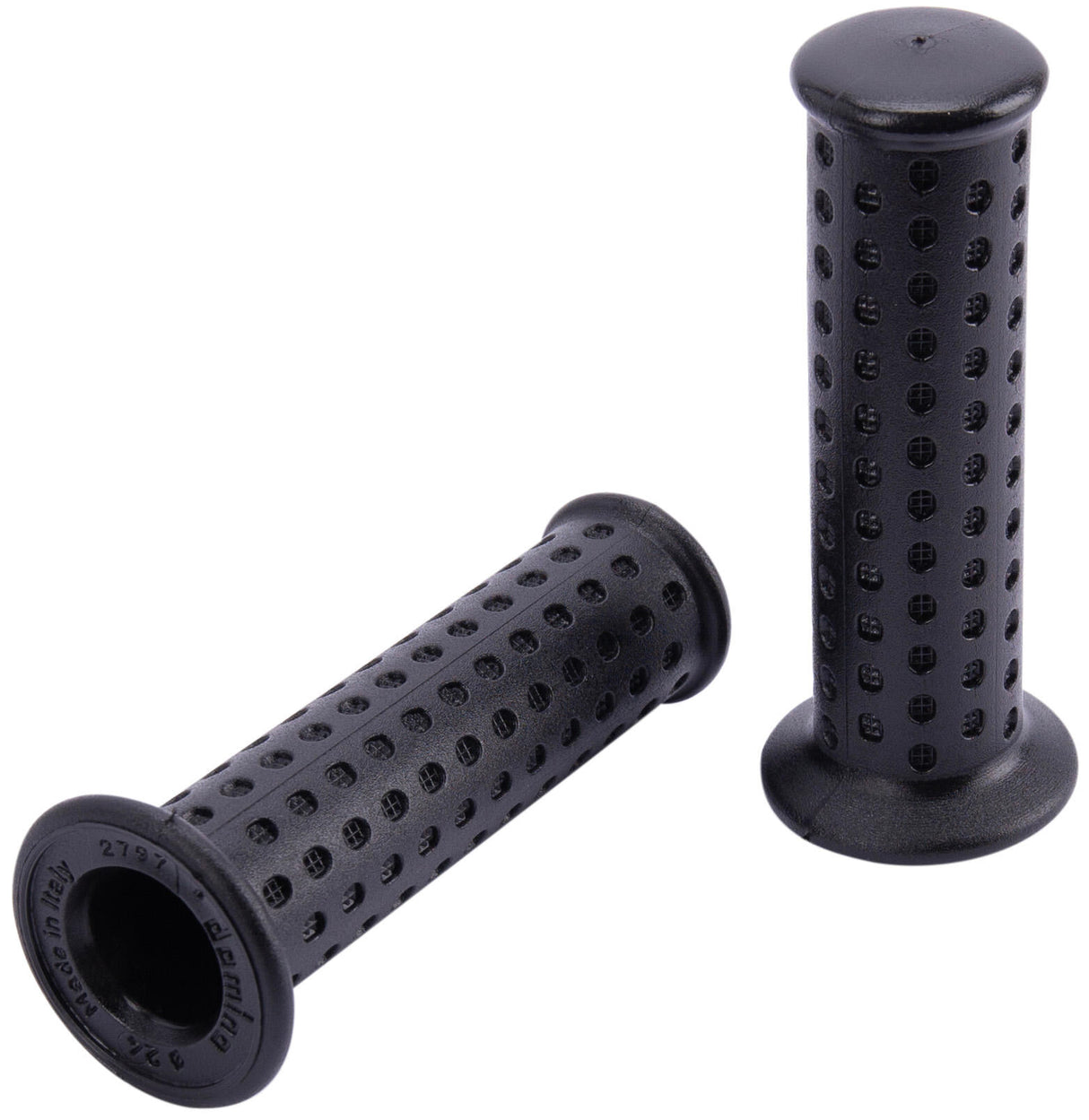 Domino rubber handvat piaggio style rubber grip 3031 sw 118mm closed