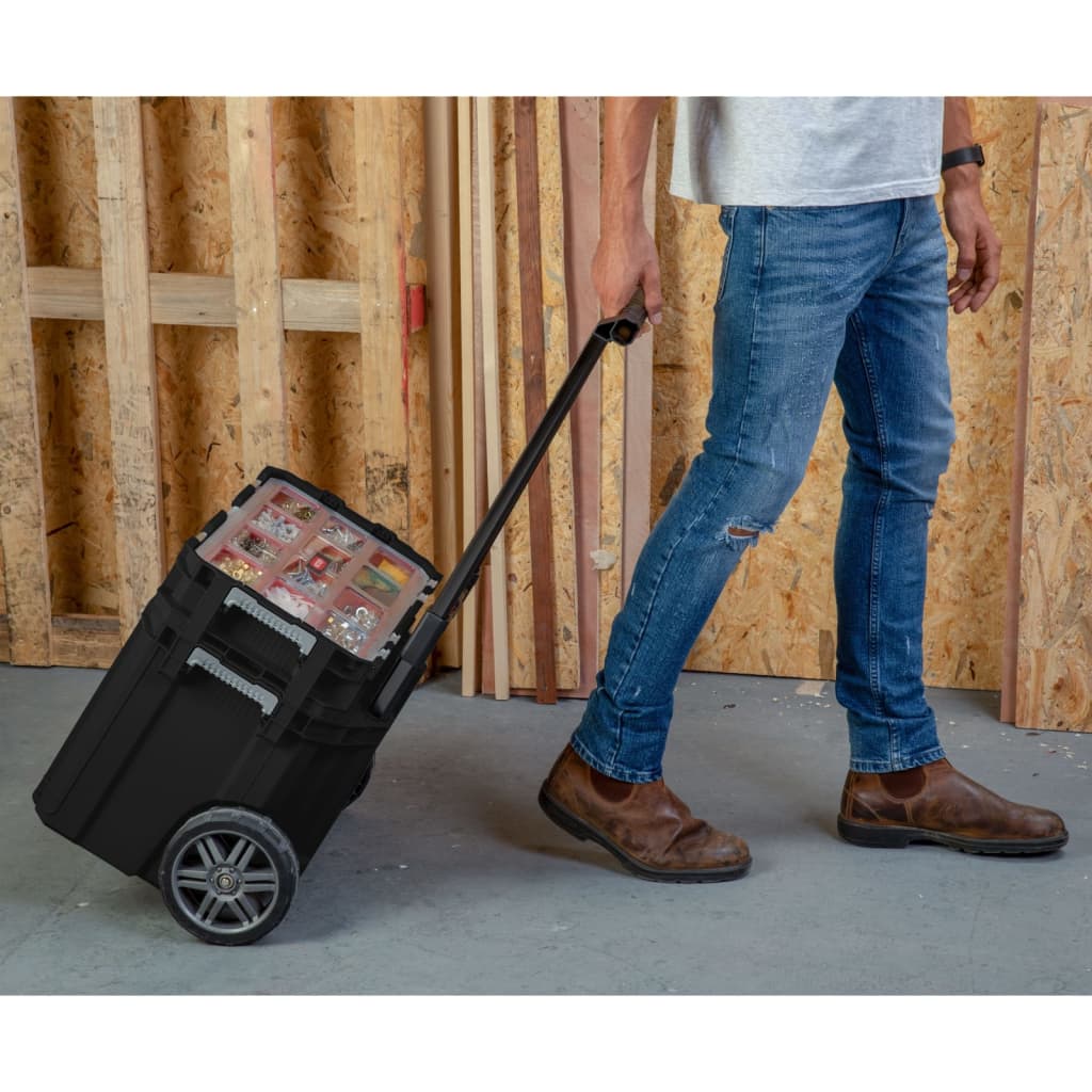 Keter Keter Tool Box se povežite z organizatorjem Mobile Black