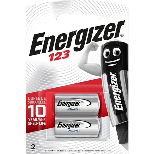Batterijen energizer 123 pak 2 st