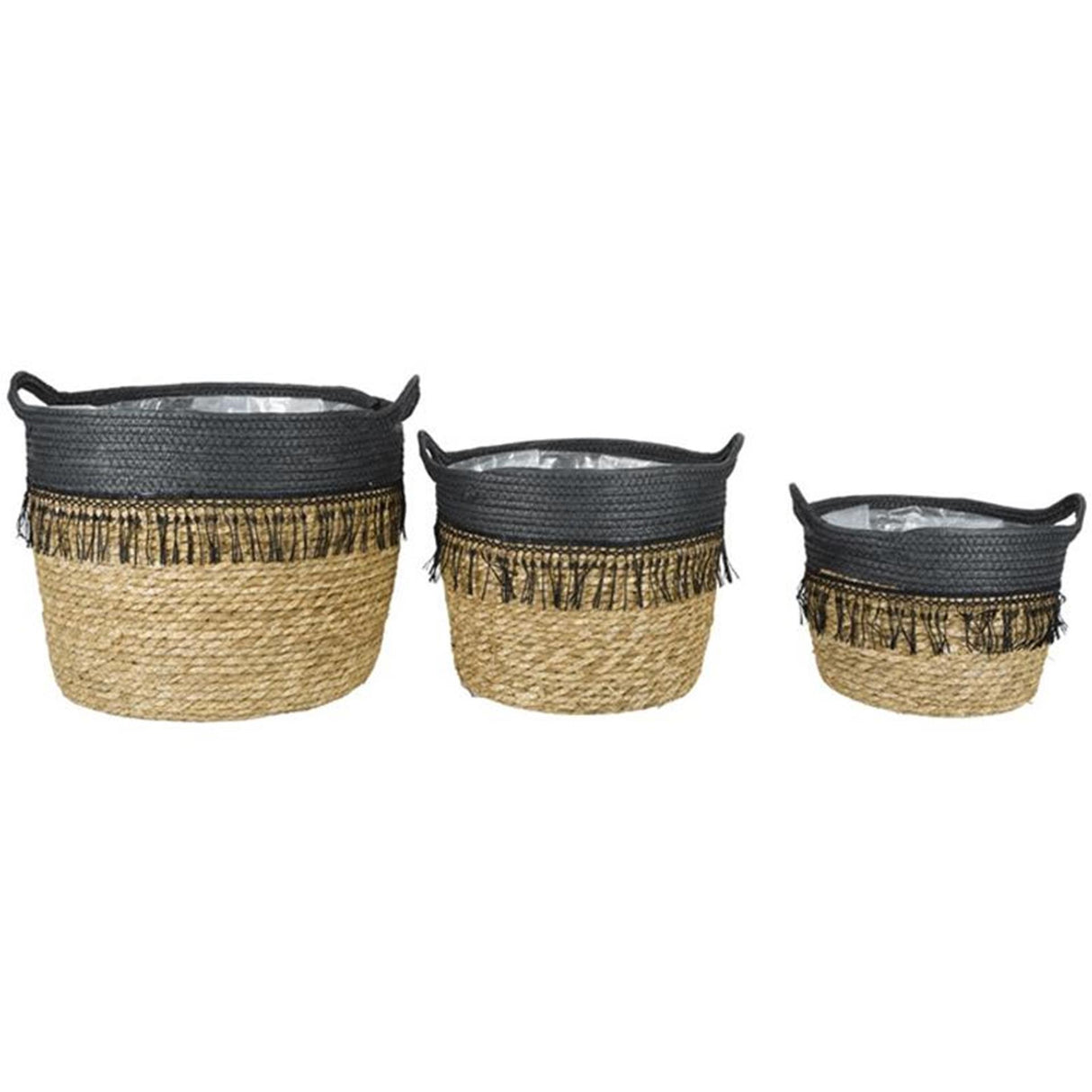 Gerkimex mandenset 3-delig naturel antraciet