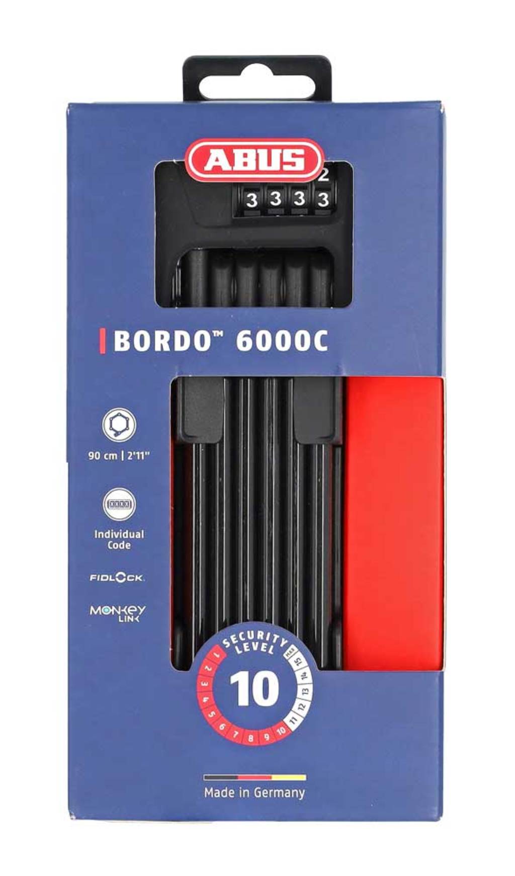 Abus skládací zámek bordo combo 6100 shfl