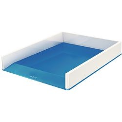 Kirjetarjotin leitz wow polystyreeni 267x336x49mm a4 sininen