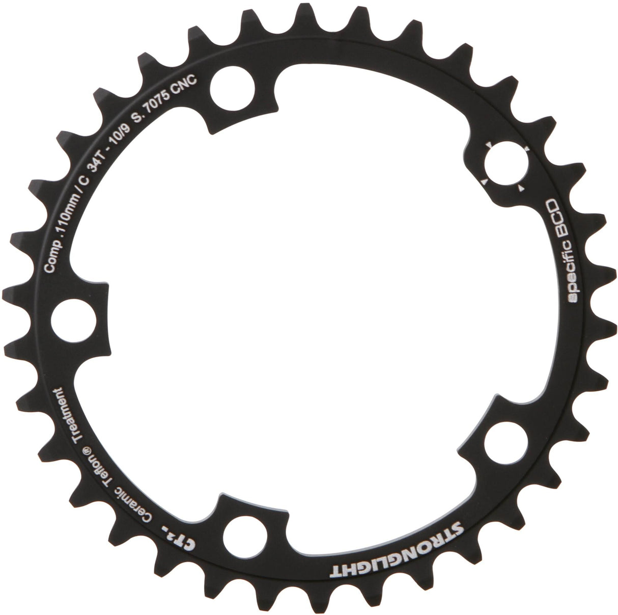 Stronglight kettingblad ct2 chain ring strongl. ct2 cd110mm f.campa10 34t