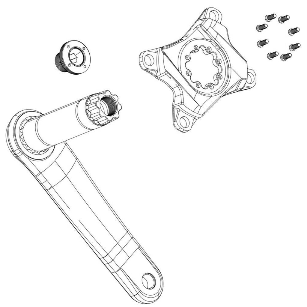 Sram śruba korbowa śruba korbowa eagle axs trans.x0
