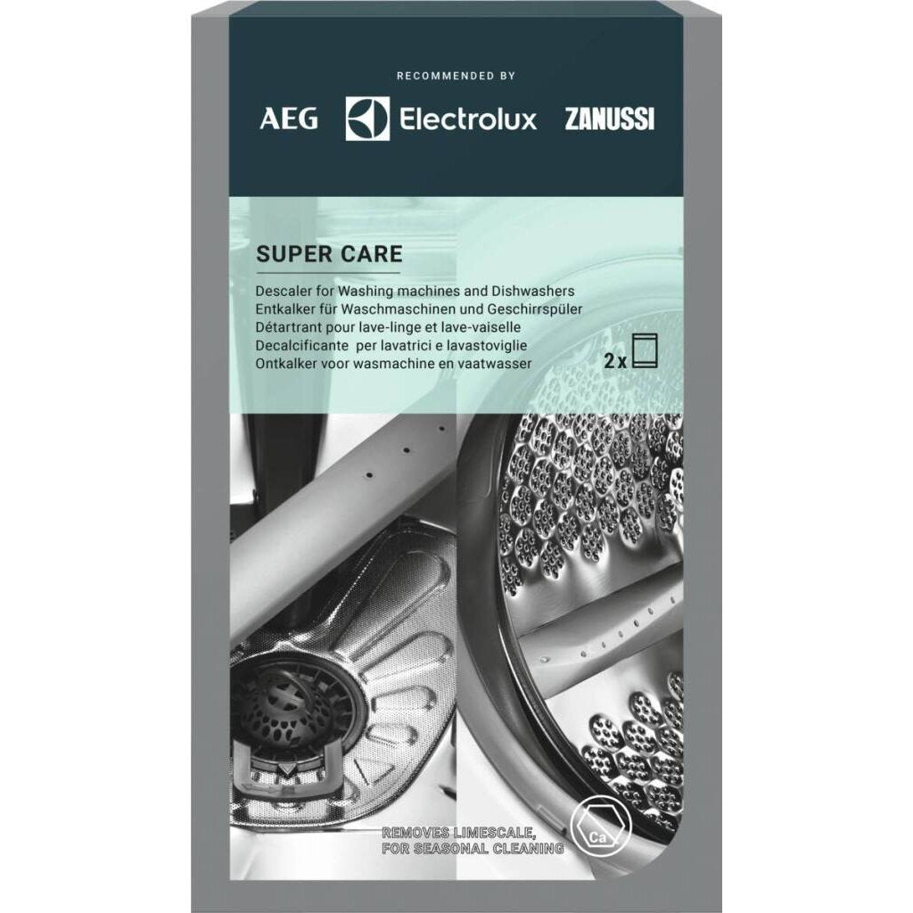 Aeg m2gcp100 super care descaler for washing machine and dishwasher 2 sachets
