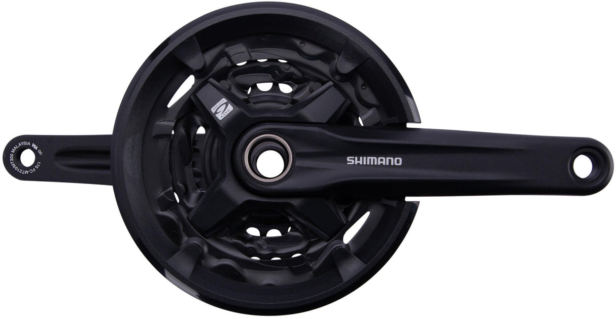 Shimano Crankset 3 x 9 speed FC-MT210-3 with 175mm crank arm 40-30-22T black