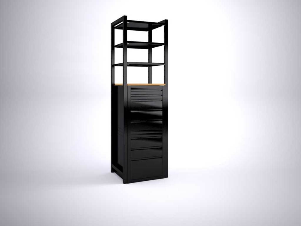 Xlc grs kast werkplaats 600 zw ral9005 *op best*