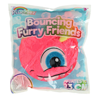 Plush bouncing furry monsters 23 cm assorted | 6 pieces