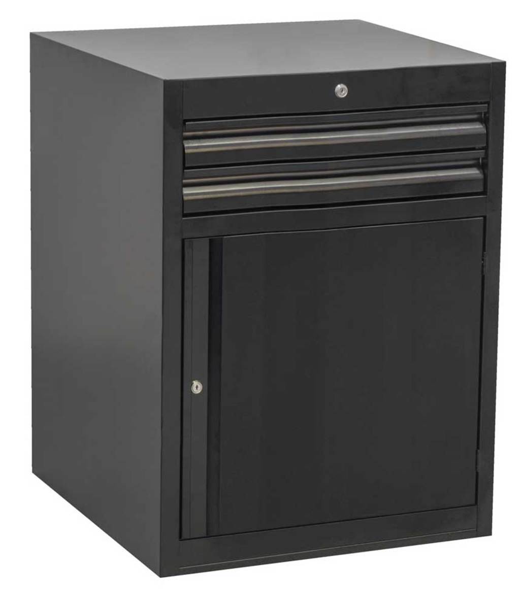 Grs unior ladenkast 2l + deur zw *op bestelling*
