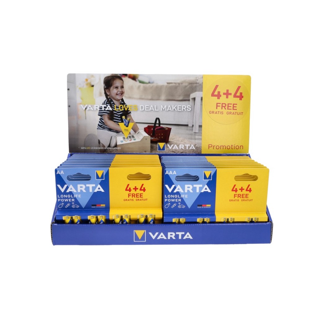 Display batt va longlife power lr6+lr03 13aa 10aaa