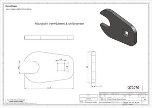 Unbranded grs bit crowfoot open-end wrench 3 8 17mm