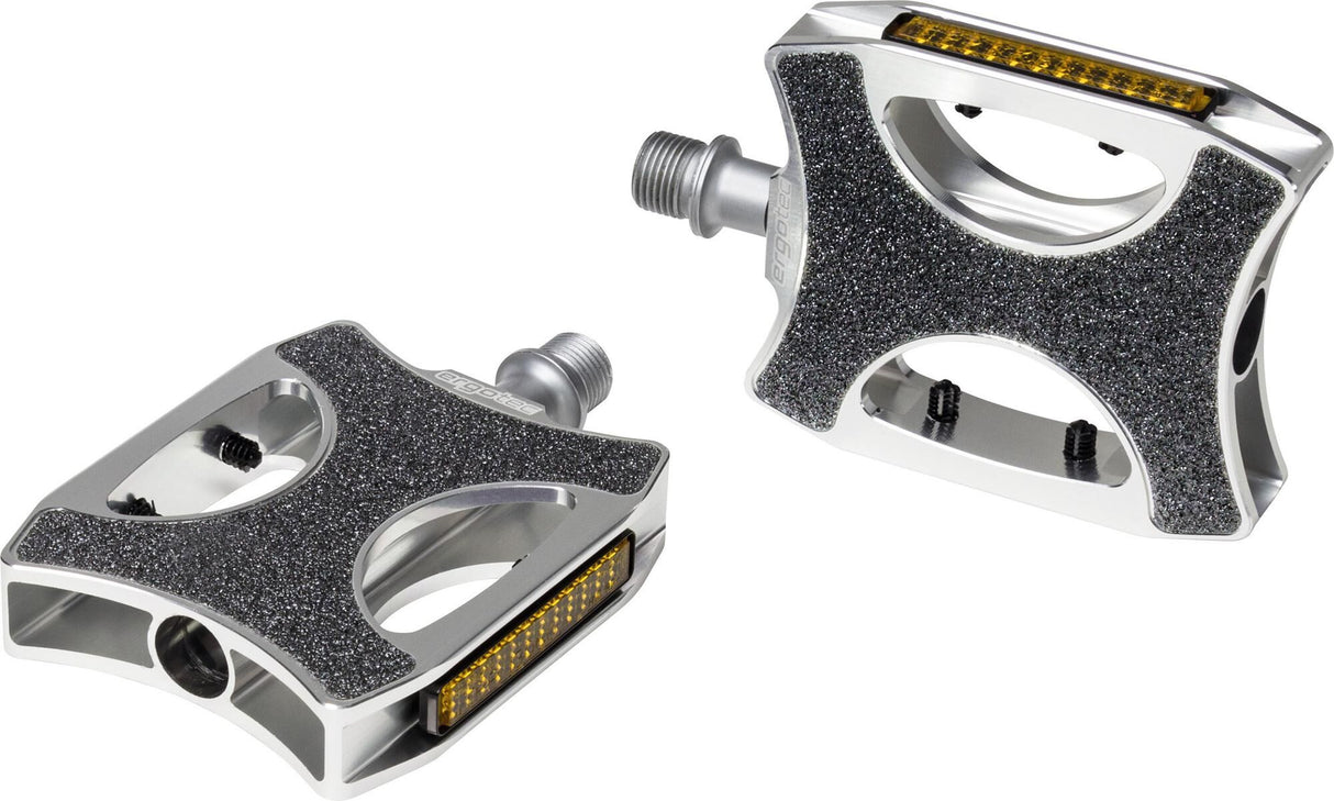 Pedal Ergotec Urban Alu, Silver