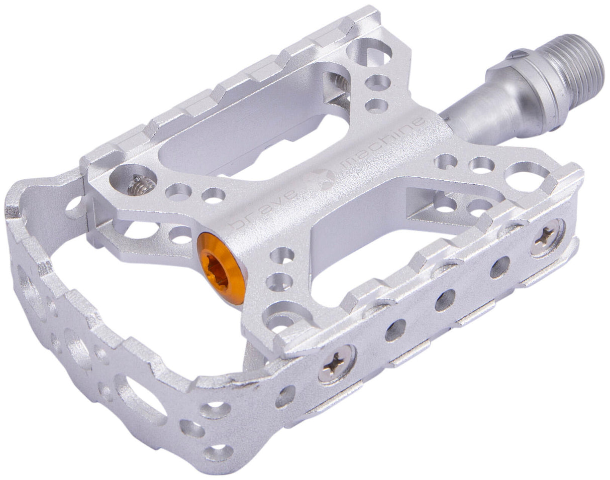 Brave platformpedaal mod. 19 platform pedal silver