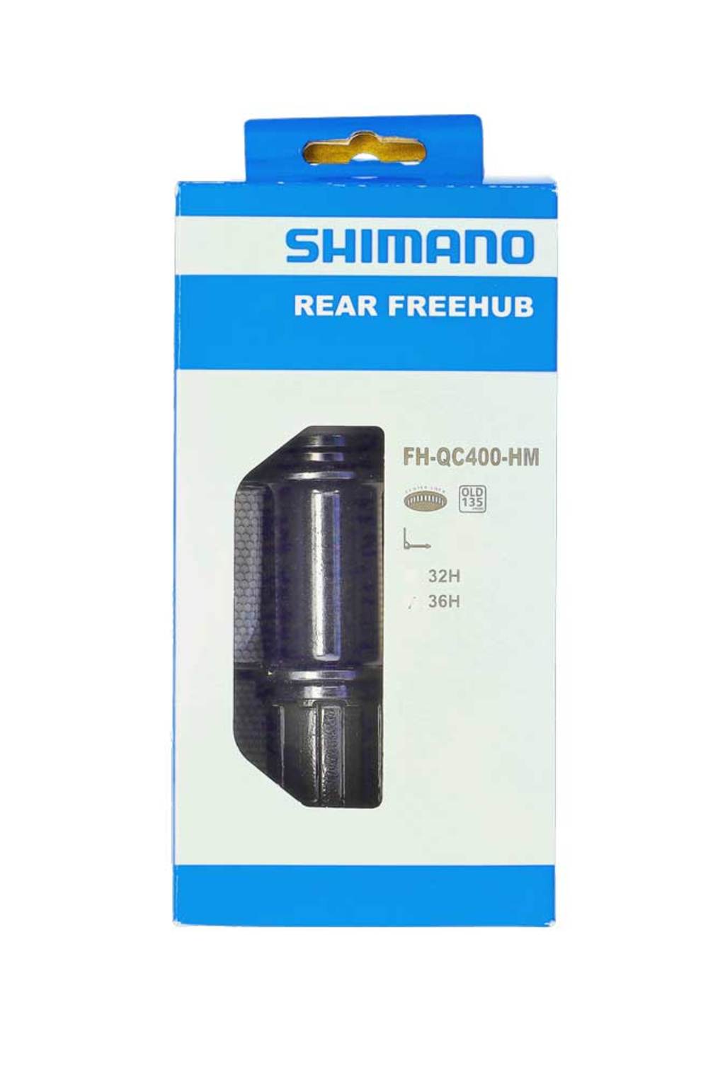 Shimano FH-QC400 Cassettenaaf Centerlock 8-11 Speed 135 36 Black