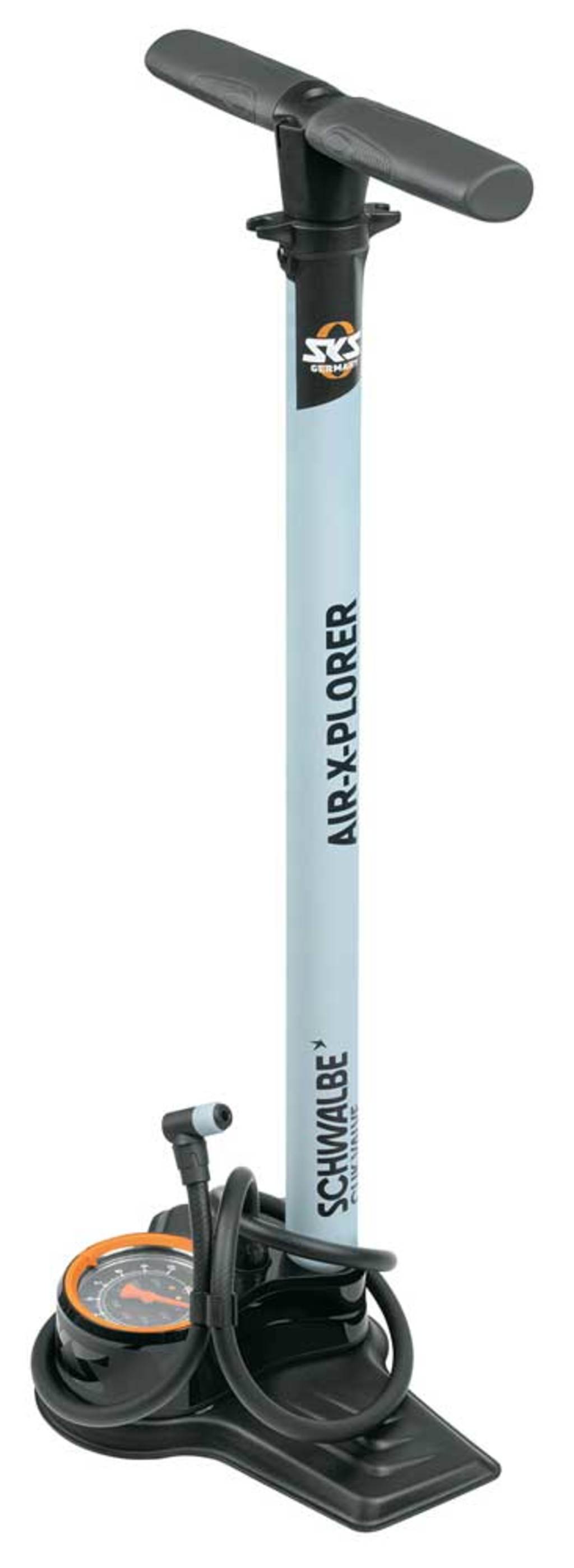 SKS floor pump Air-X-Plorer Clik Valve 10bar with Conv. set