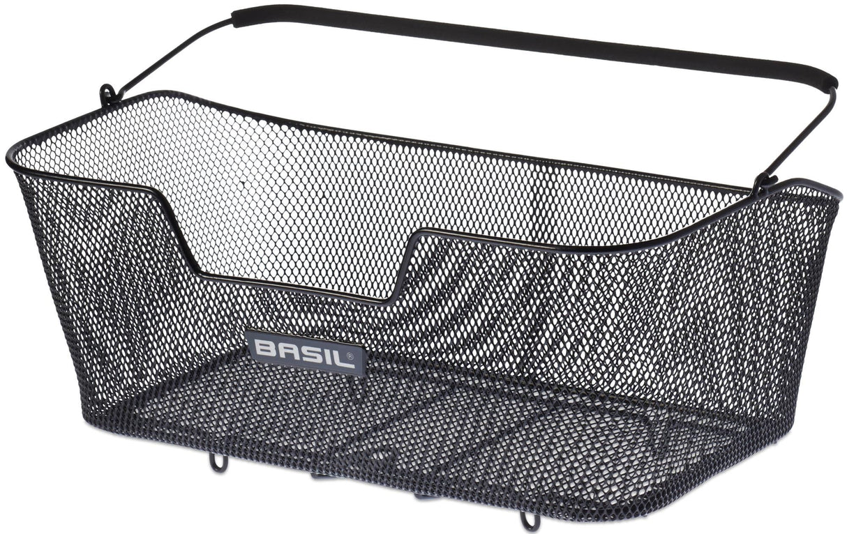 Basil Base XL - Bicycle Basket - På baksiden - Svart