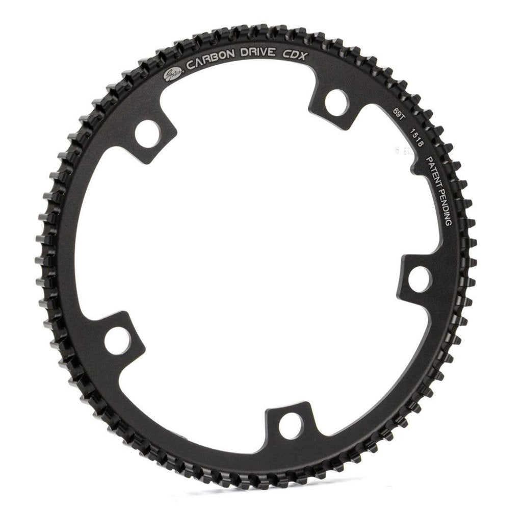 Pignon avant portes carbone entraînement CDX tandem