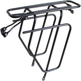 Rear carrier with bag holders 28 inch steel black