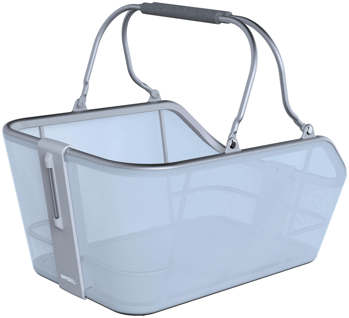 Basilikum cykelkurv cento tech fiber Nordlicht mik 21 liter 39 x 24 x 15 cm blåt sølv