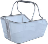 Basilikum cykelkurv cento tech fiber Nordlicht mik 21 liter 39 x 24 x 15 cm blåt sølv