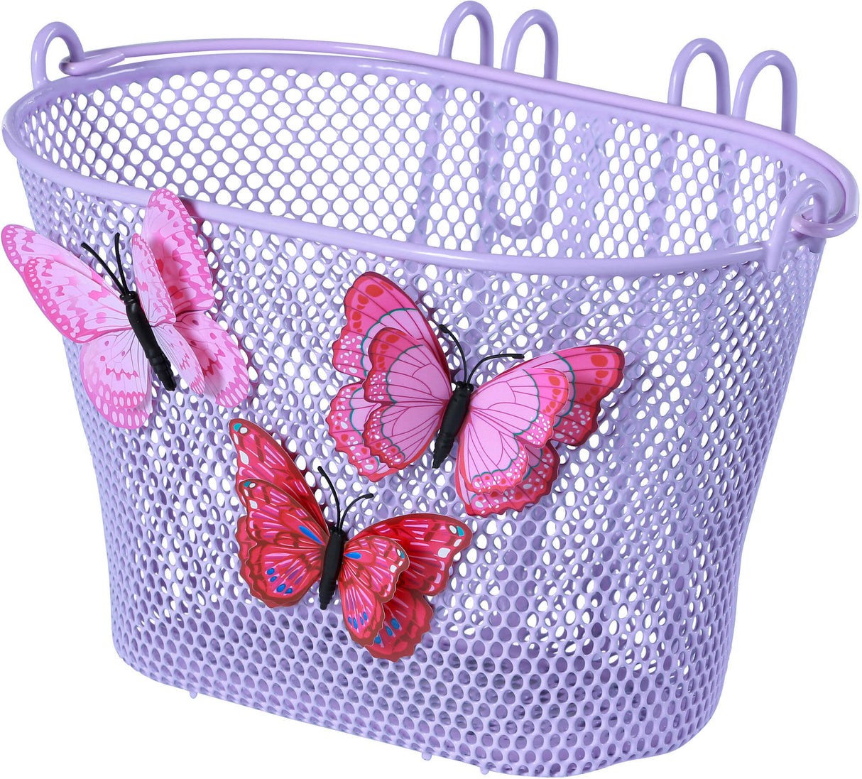 Basil Jasmin Butterfly - Children's bicycle basket - front or on the back - Lilac