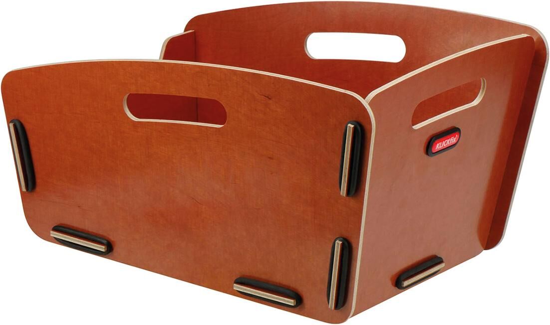 Rixen kaul fietsmand, achterop radkiste 2 rear basket r k radkiste 2 wood,nature