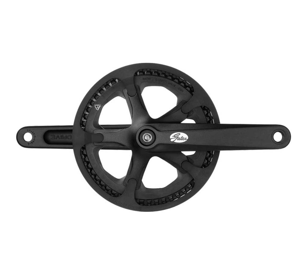 Gates crankset CDN S150 55t 175mm PVC protective edge black