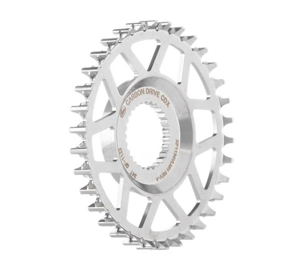 Gates gear CDX 34t Valeo Fin Line without edge stainless steel