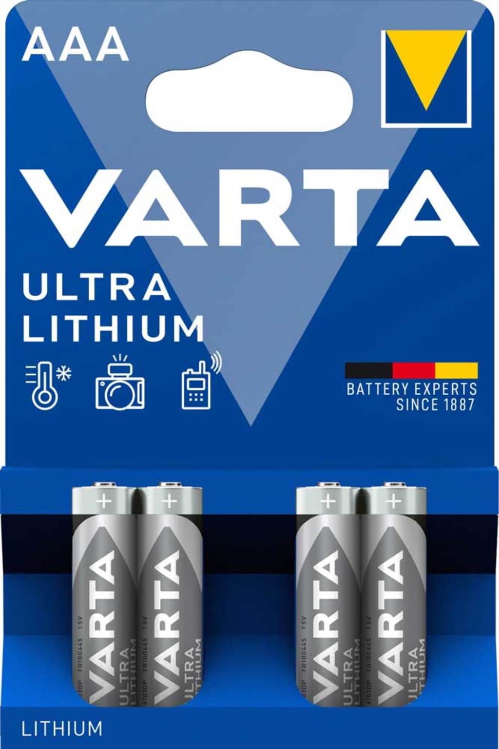 Batt va ultra lithium aaa krt a 4