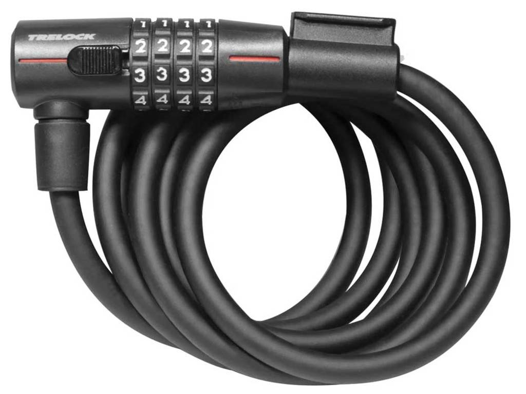 Trelock SK312 Spiral Cable Lock Code 180 12mm schwarz