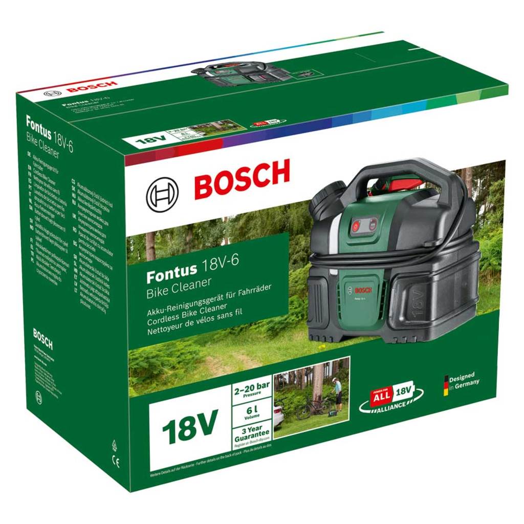 Grs bosch fontus drukreiniger bike kit 18v z accu