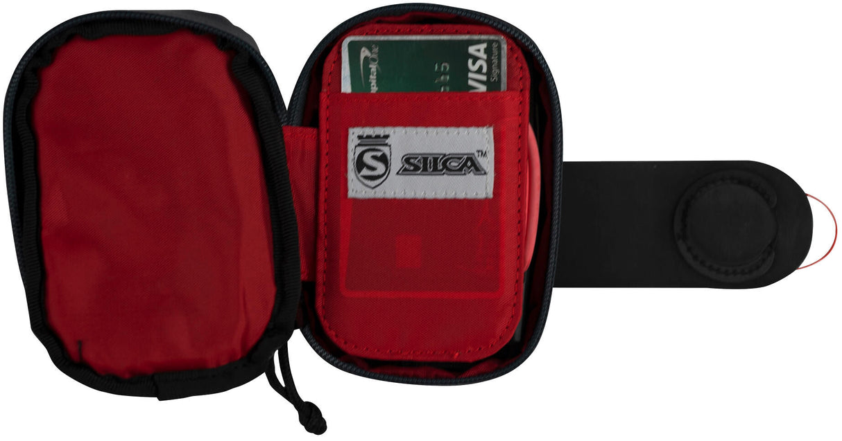 Silca zadeltas mattone saddle bag mattone black red
