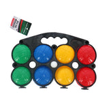 Alert outdoor jeu de boules set of plastic 8 balls