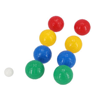 Alert outdoor jeu de boules set of plastic 8 balls