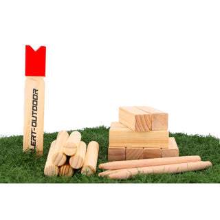 Avviso Game di lancio in legno Kubb Kubb + Borsa di stoccaggio