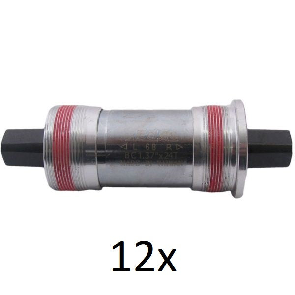 Square bottom bracket 123mm edge 68mm with aluminum cups (12 pieces)