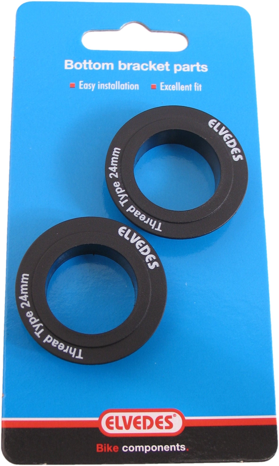 Elvedes bottom bracket caps for Shimano 24mm outboard (2 pieces)