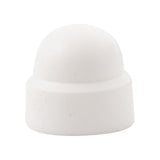 Cover cap nut m8 white plastic tub 50 pcs.