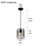 Homestyle Pro MK014-B Průmyslová závěsná lampa 16x19 cm Černý kov