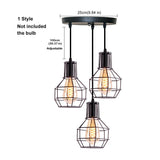 Homestyle Pro MK021-B Průmyslové závěsné lampy Černý kov