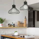 Homestyle Pro MK013-B Industriel hængende lampe 23x20 cm sort metal