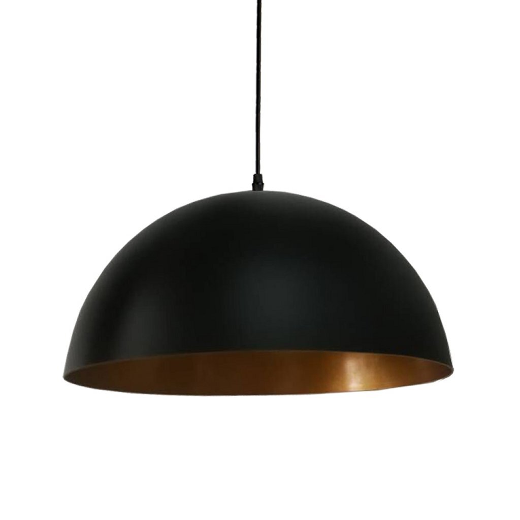 Homestyle Pro Mk108-GB Lampada sospesa industriale 35x17,5 cm in oro nero