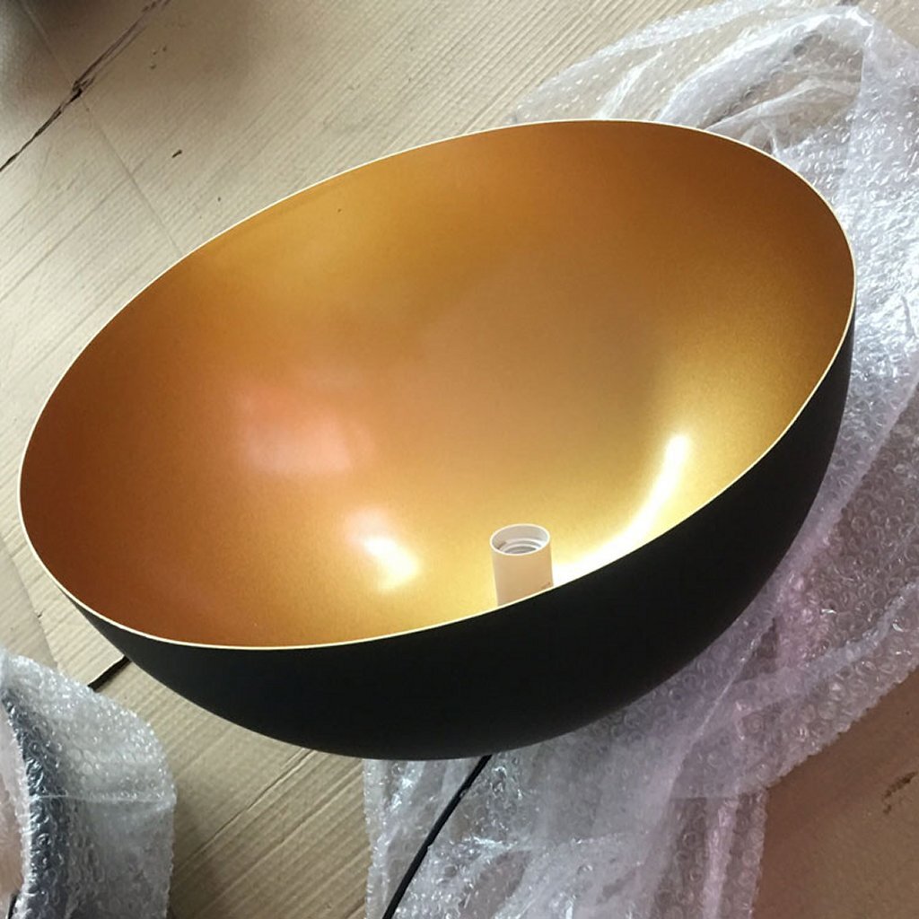 Homestyle Pro Mk108-GB Lampada sospesa industriale 35x17,5 cm in oro nero