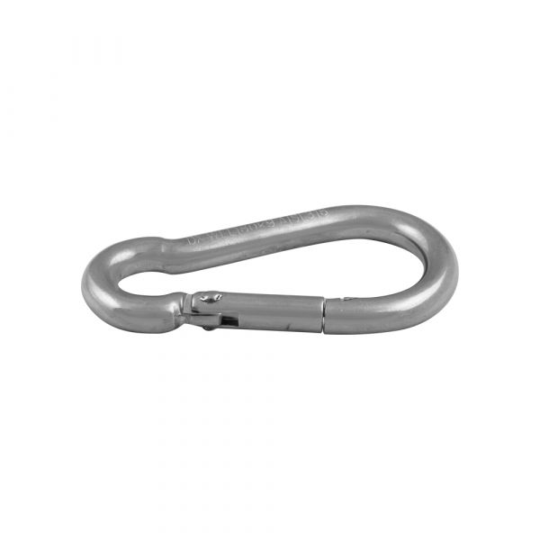 Abi carabiner 80x8 stainless steel*
