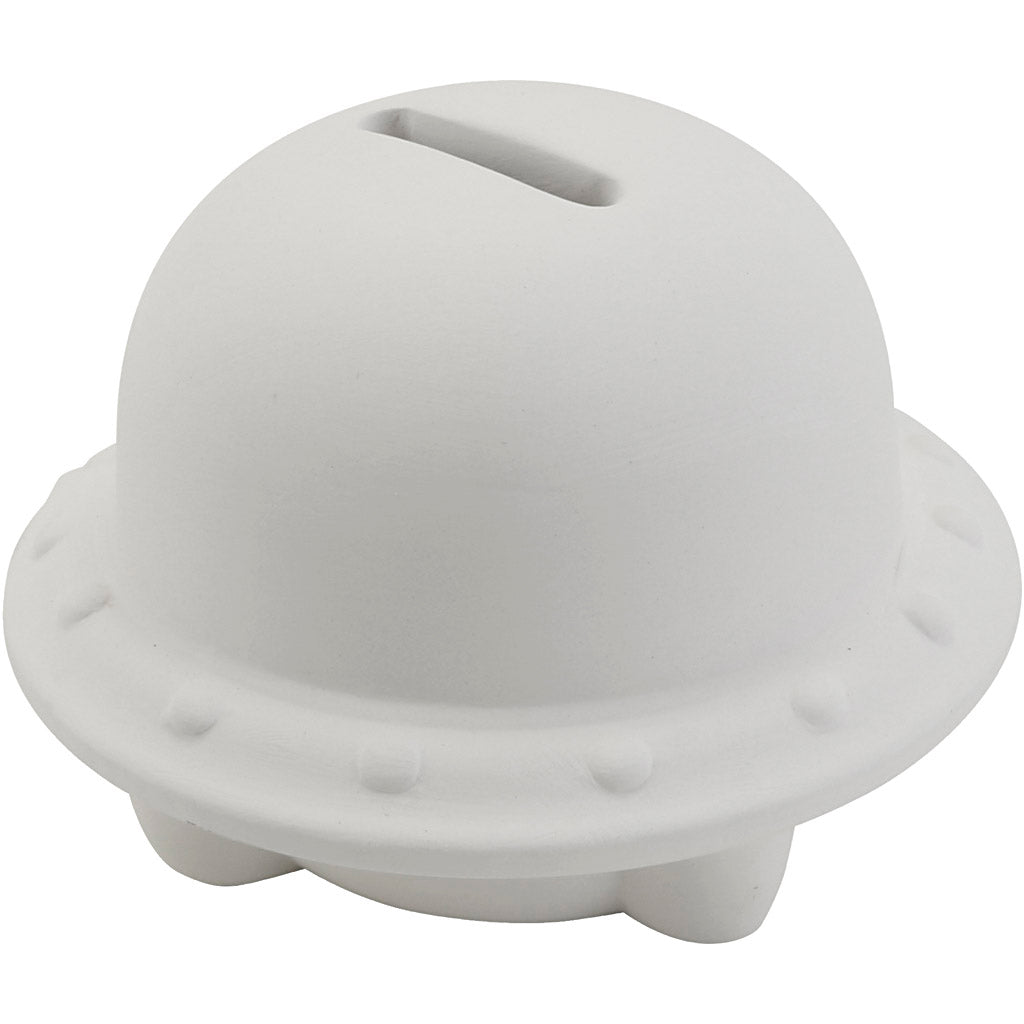 Creativ company dierenspaarpot, ufo, afm 9x9x8 cm, 6 stuk 1 doos